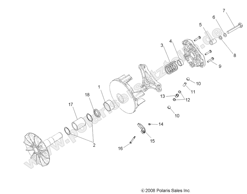 DRIVE TRAIN, PRIMARY CLUTCH DRIVE TRAIN, PRIMARY CLUTCH