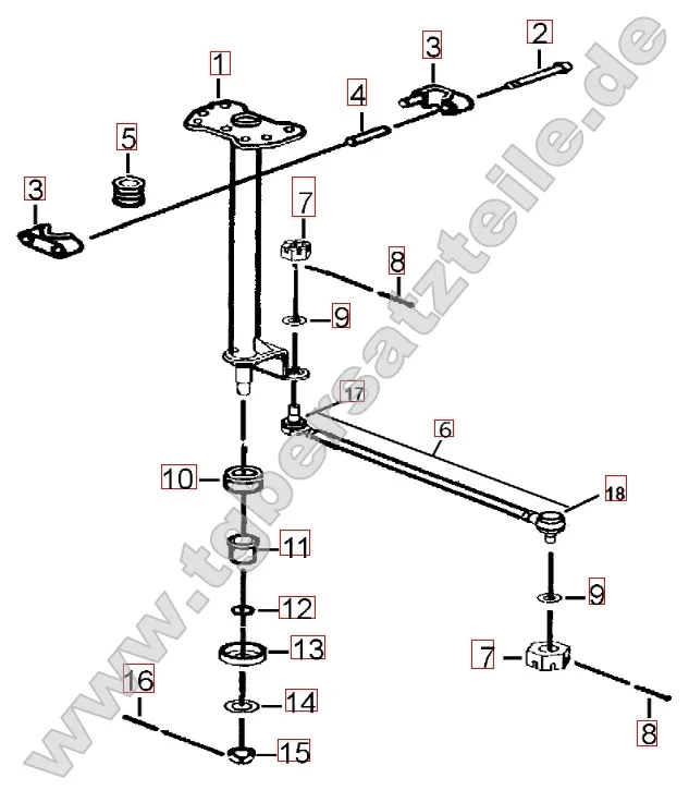Lenksäule - Spurstange Lenksäule - Spurstange