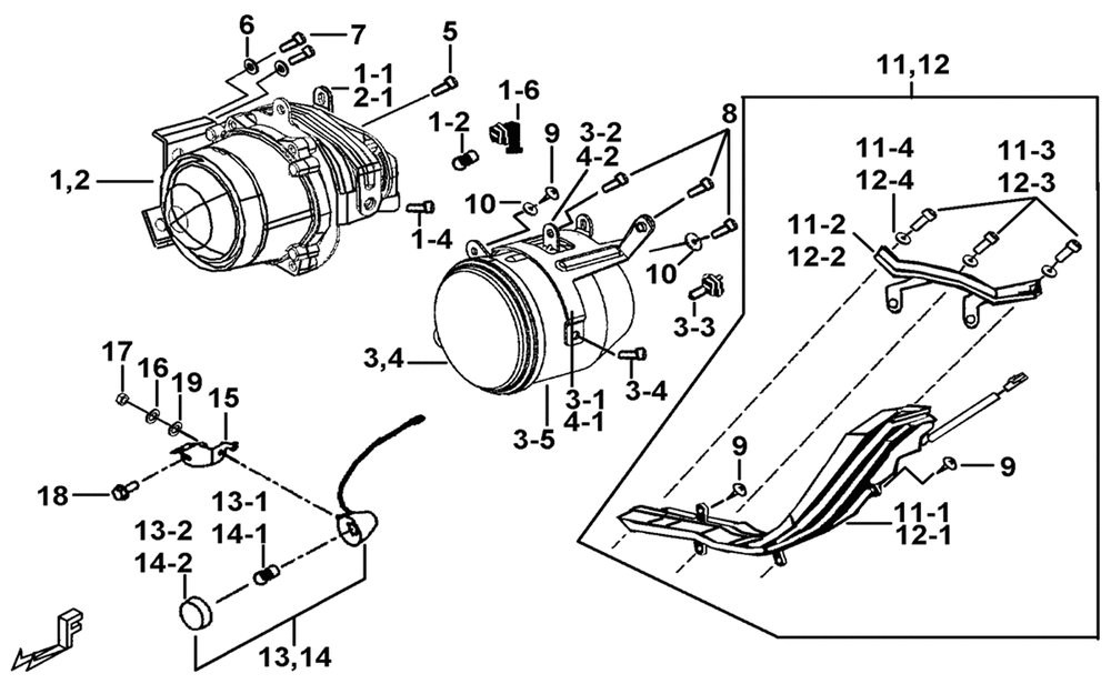 Scheinwerfer