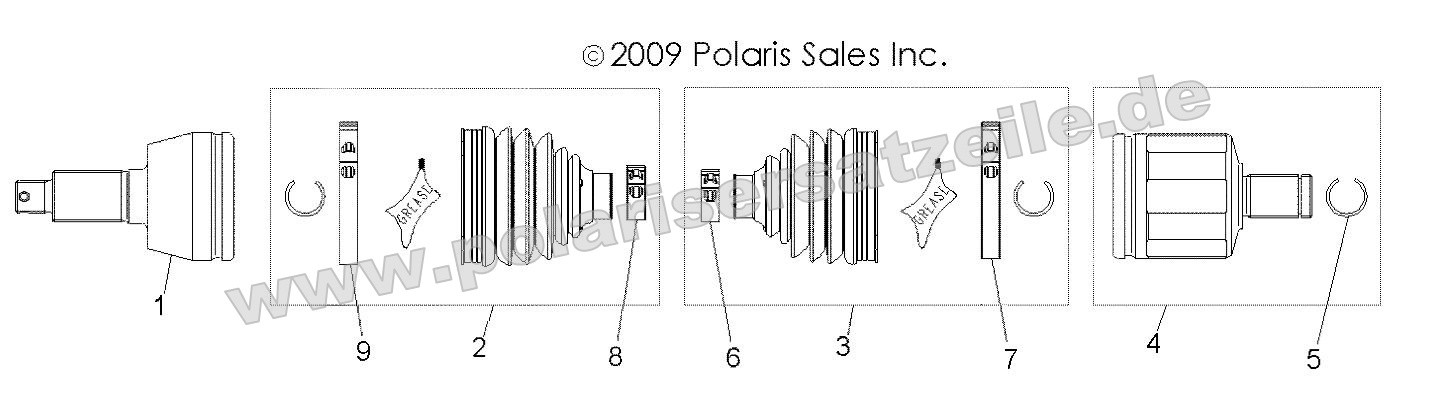 Drive Train, Front Half Shaft Drive Train, Front Half Shaft