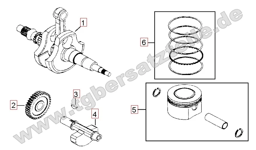Kurbelwelle - Kolben Kurbelwelle - Kolben
