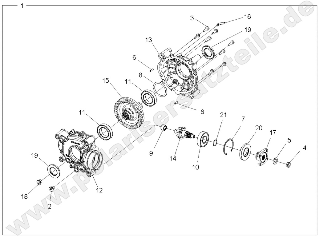 DRIVE TRAIN, REAR GEARCASE INTERNALS DRIVE TRAIN, REAR GEARCASE INTERNALS
