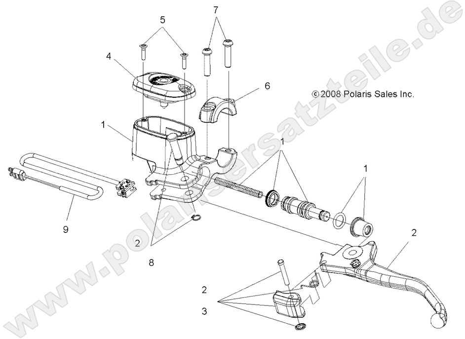 BRAKES, FRONT BRAKE LEVER and MASTER CYLINDER BRAKES, FRONT BRAKE LEVER and MASTER CYLINDER