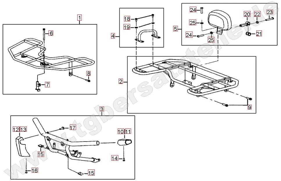 Gepäckträger vo. und hi.
