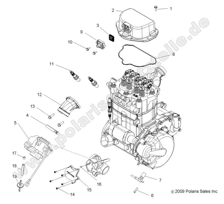 ENGINE, THROTTLE BODY and VALVE COVER