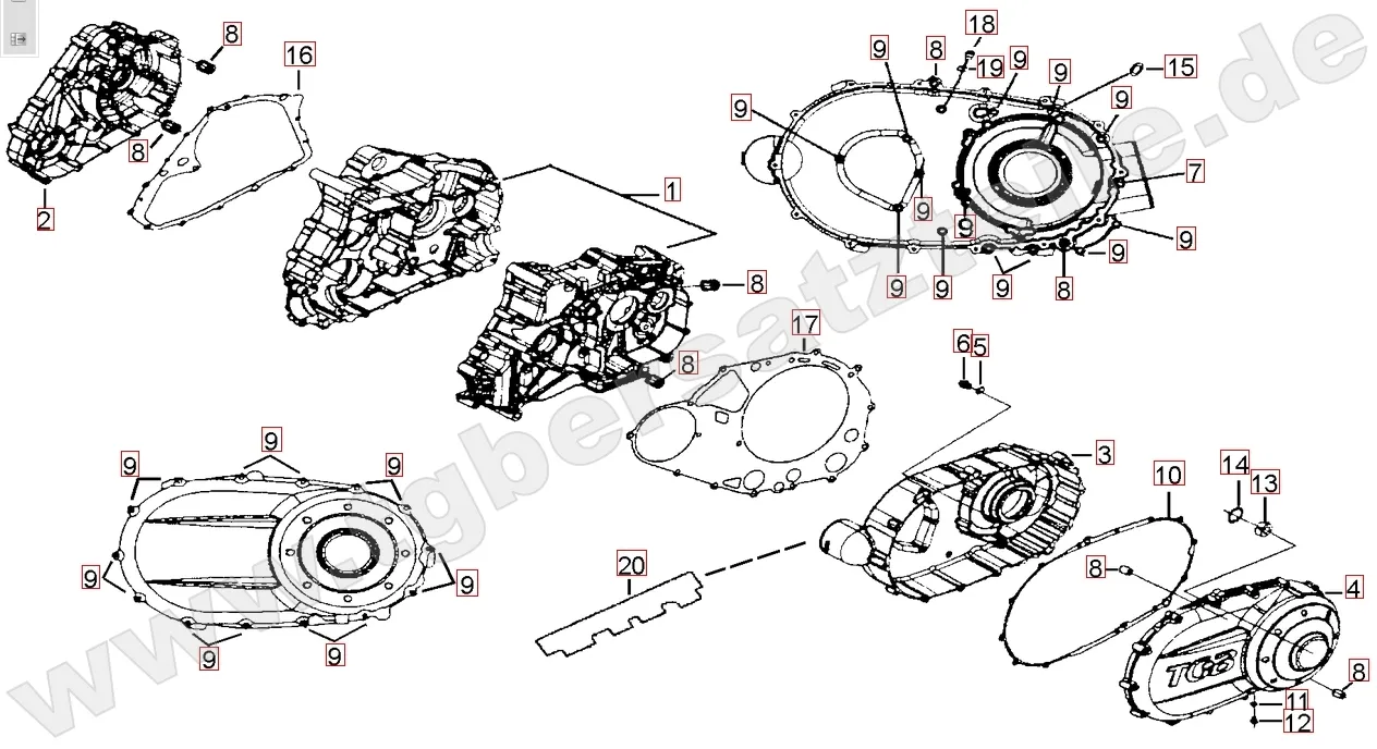 Motorgehäuse Motorgehäuse