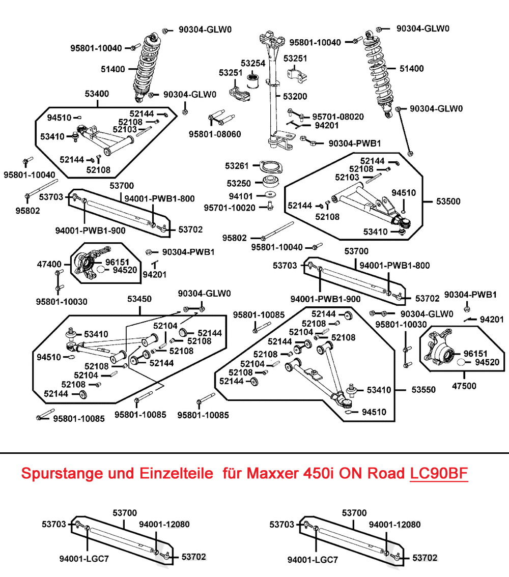 Lenkung & Radaufhängung vorne Lenkung & Radaufhängung vorne