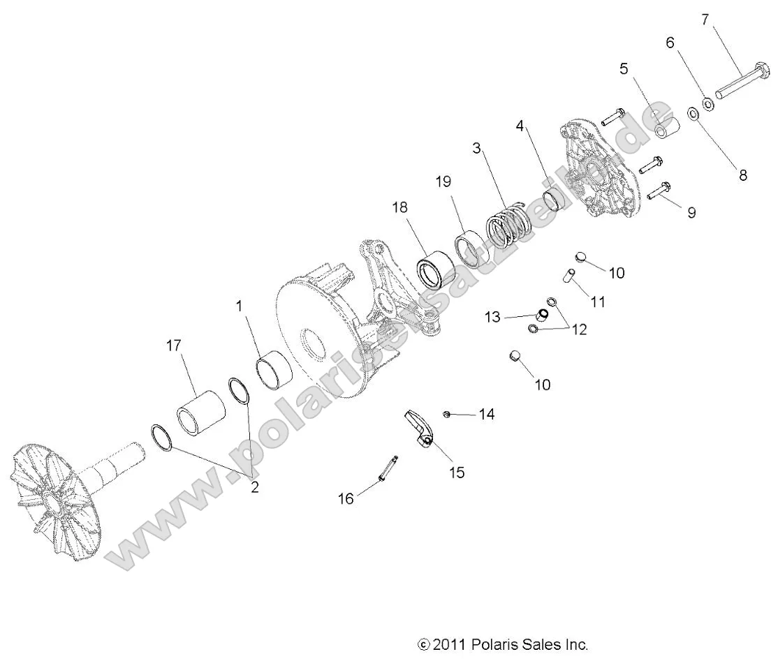 Drive Train, Primary Clutch Drive Train, Primary Clutch