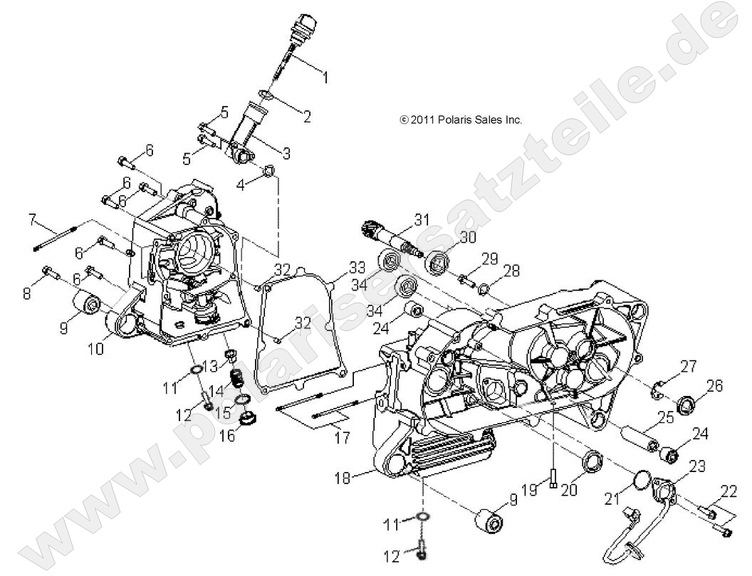 ENGINE, CRANKCASE