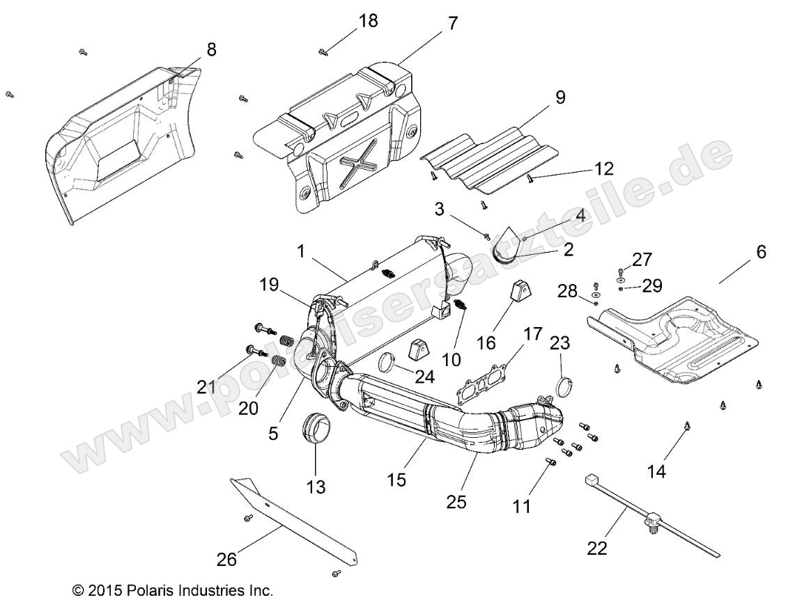 ENGINE, EXHAUST SYSTEM ENGINE, EXHAUST SYSTEM