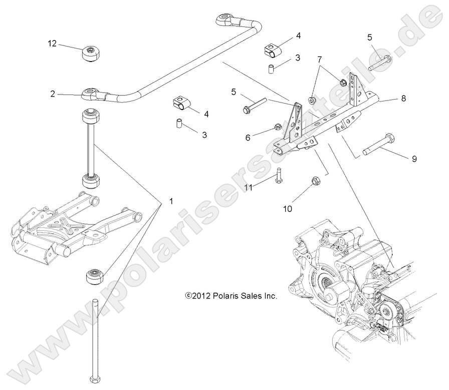SUSPENSION, TORSION BAR SUSPENSION, TORSION BAR