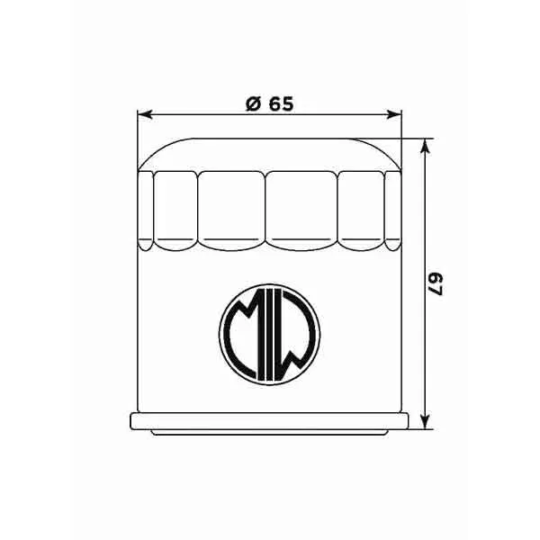 Meiwa Ölfilter MIW PO22002 - Polaris