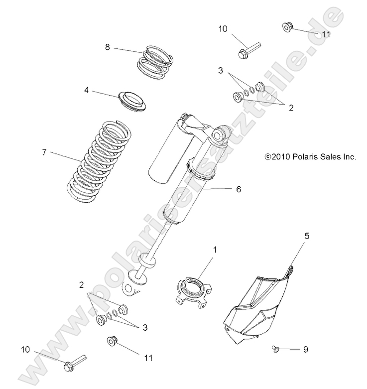 SUSPENSION, REAR SHOCK MOUNTING SUSPENSION, REAR SHOCK MOUNTING