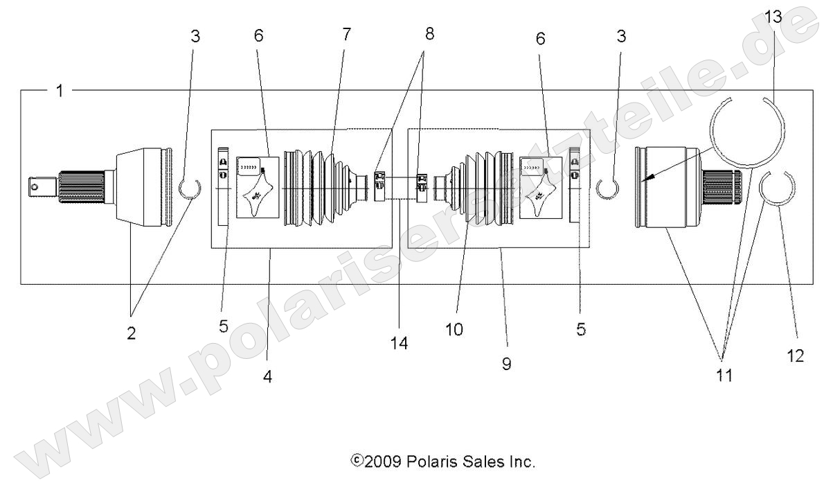 DRIVE TRAIN, DRIVE SHAFT, REAR DRIVE TRAIN, DRIVE SHAFT, REAR