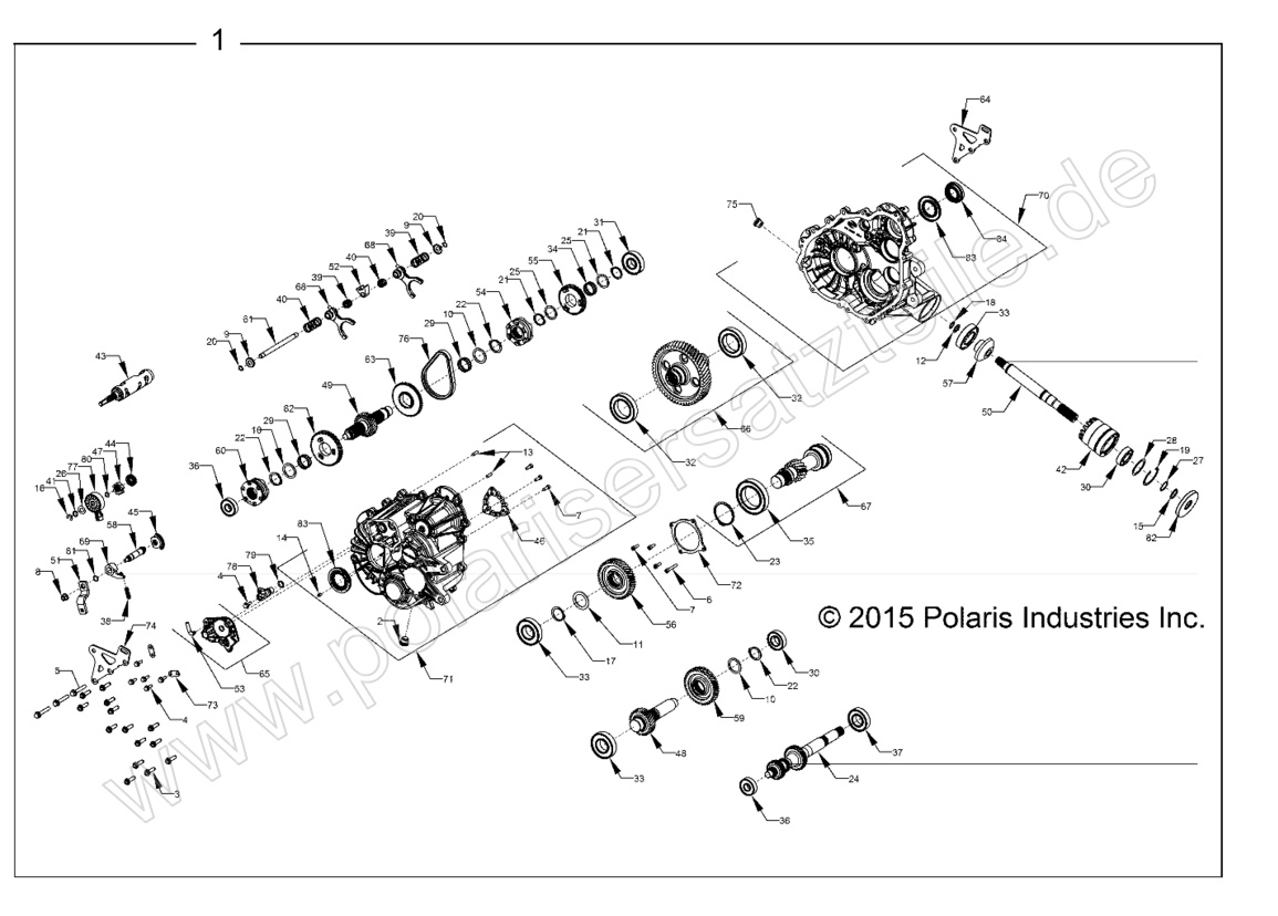 DRIVE TRAIN, MAIN GEARCASE INTERNALS DRIVE TRAIN, MAIN GEARCASE INTERNALS