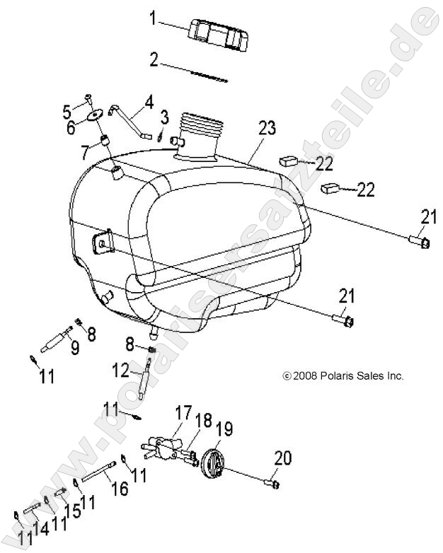 BODY, FUEL TANK and HOSES BODY, FUEL TANK and HOSES