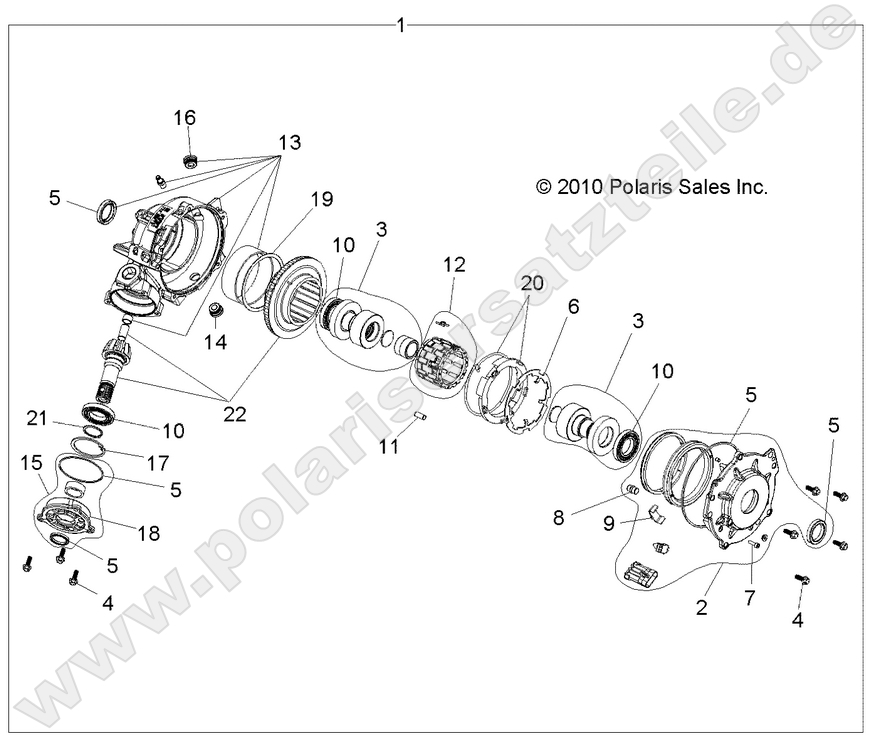 DRIVE TRAIN, FRONT GEARCASE DRIVE TRAIN, FRONT GEARCASE