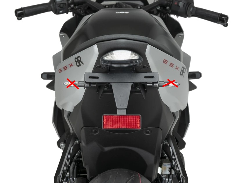 Puig Kennzeichenhalter Set - Suzuki GSX-S 8S / GSX 8R - 21620N