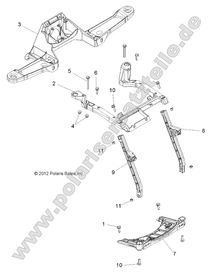 Body, Front Rack Support Body, Front Rack Support