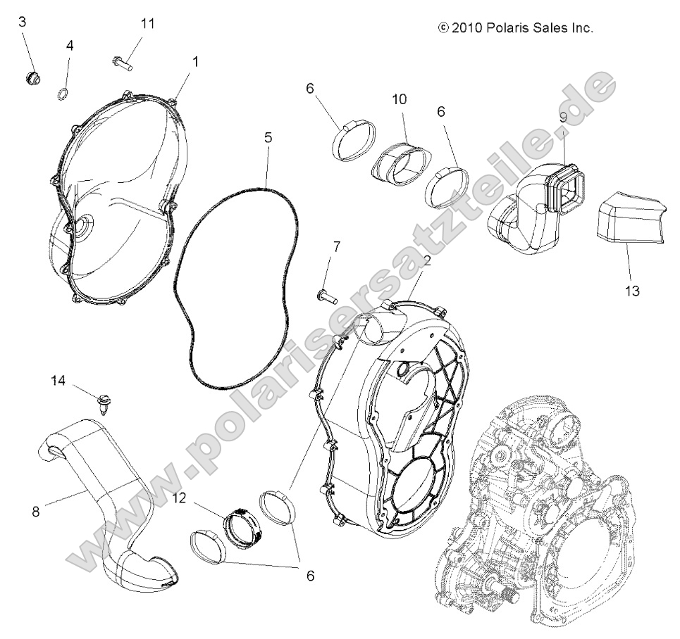Body, Clutch Cover