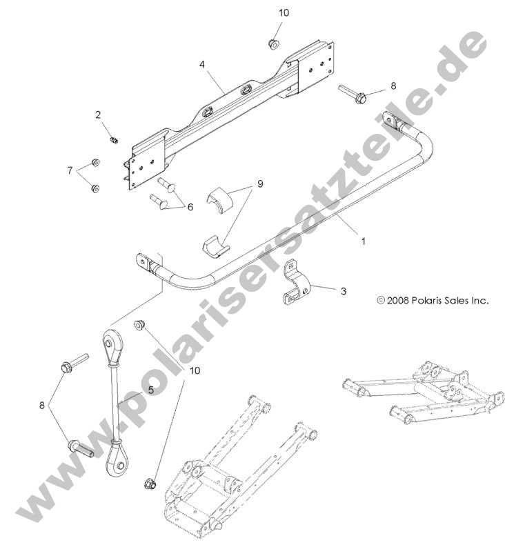 SUSPENSION, STABILIZER BAR, REAR SUSPENSION, STABILIZER BAR, REAR