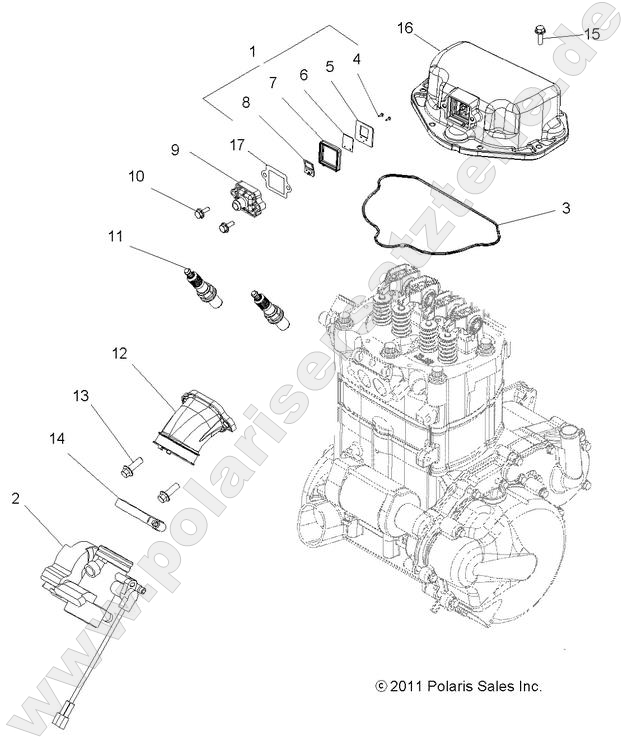 ENGINE, THROTTLE BODY MOUNTING