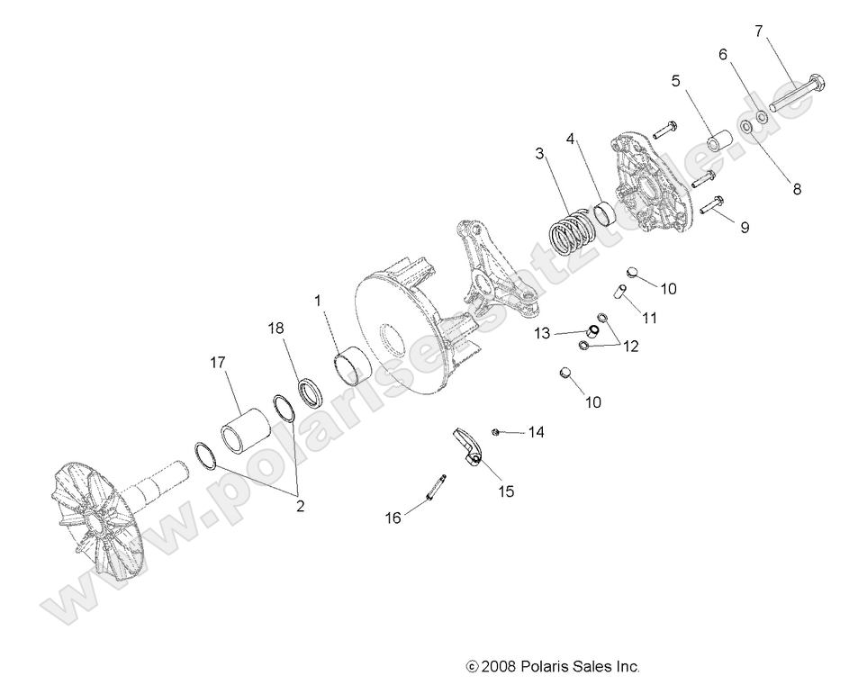 DRIVE TRAIN, PRIMARY CLUTCH DRIVE TRAIN, PRIMARY CLUTCH
