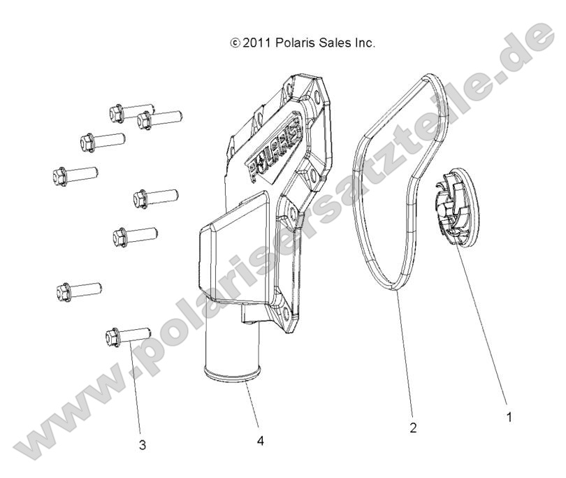 ENGINE, WATERPUMP IMPELLER and COVER ENGINE, WATERPUMP IMPELLER and COVER