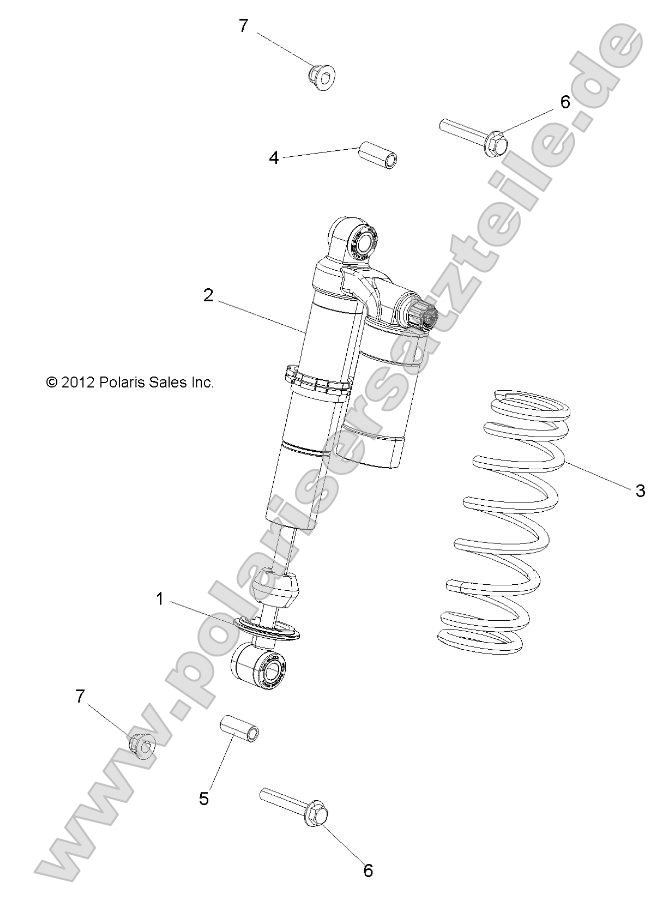 Suspension, Shock, Front, Mounting