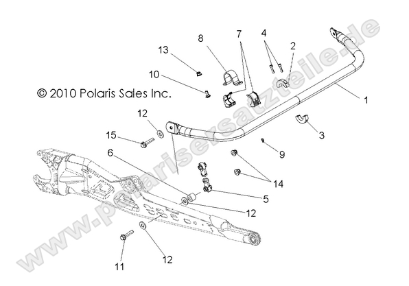 SUSPENSION, TORSION BAR, REAR SUSPENSION, TORSION BAR, REAR