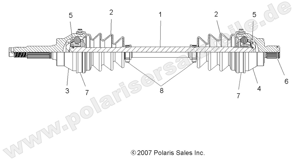 DRIVE TRAIN, FRONT DRIVE SHAFT DRIVE TRAIN, FRONT DRIVE SHAFT