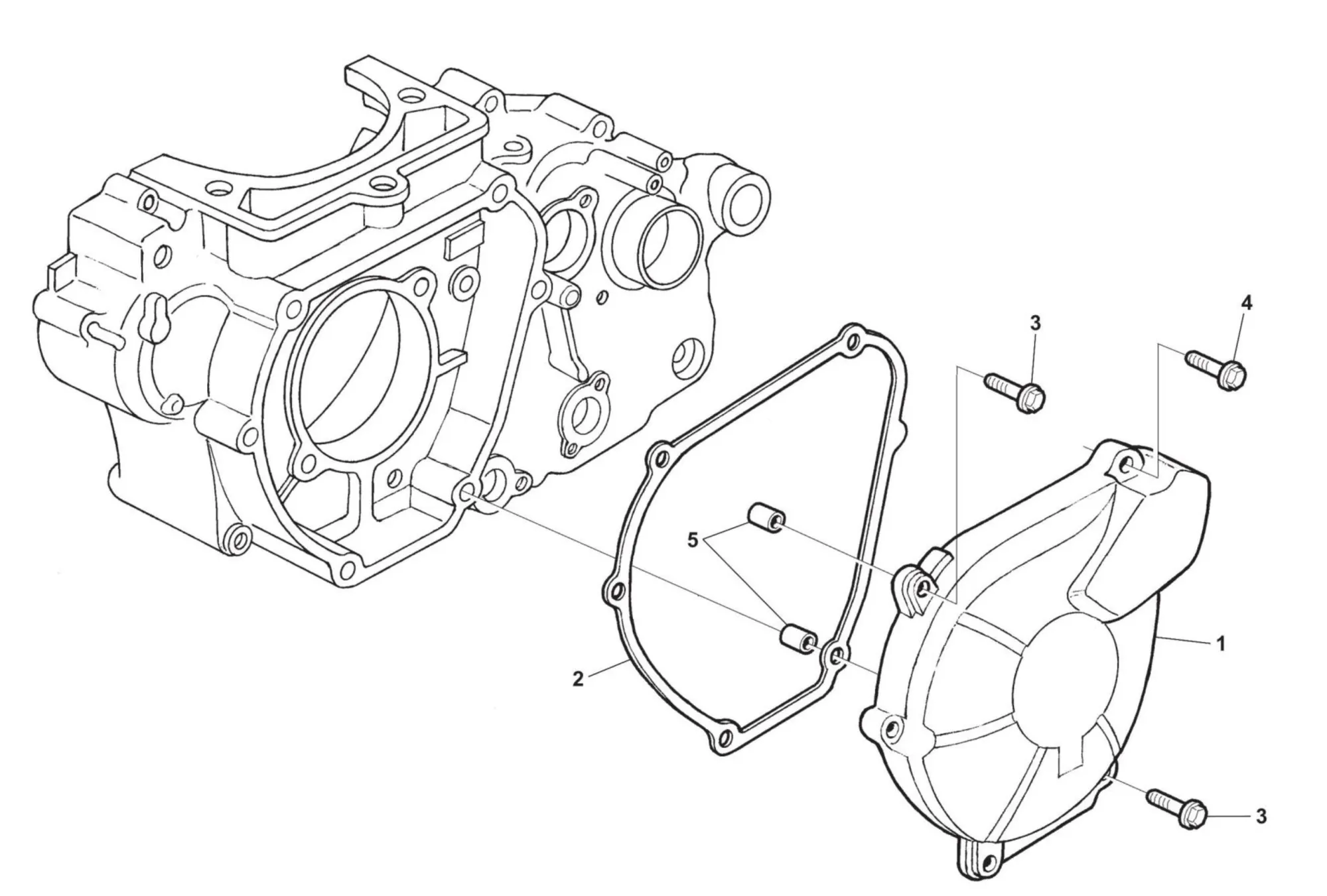 Kurbelgehäusedeckel links Kurbelgehäusedeckel links