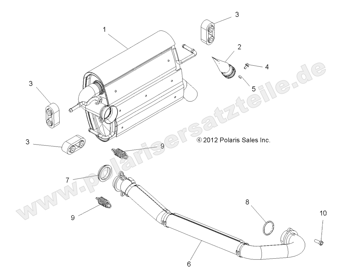 ENGINE, EXHAUST SYSTEM ENGINE, EXHAUST SYSTEM