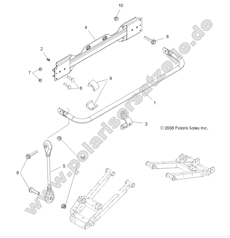 SUSPENSION, STABILIZER BAR, REAR SUSPENSION, STABILIZER BAR, REAR