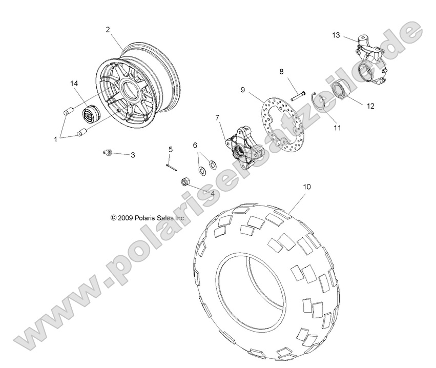 WHEELS, FRONT WHEELS, FRONT