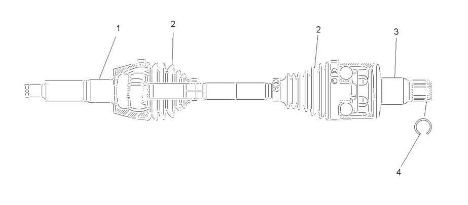 DRIVE TRAIN, REAR HALF SHAFT