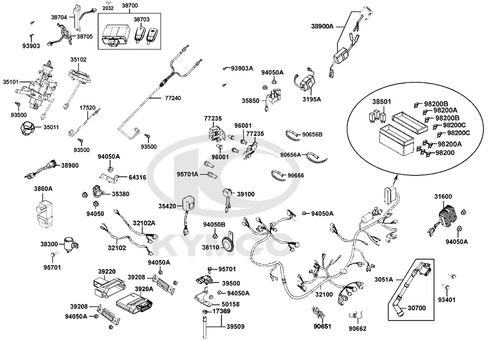 Elektrische Anlage & Schlosssatz Elektrische Anlage & Schlosssatz