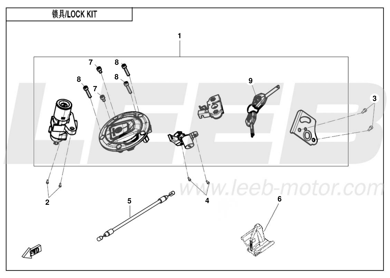 25-CF700-9AH-F01 LOCK KIT