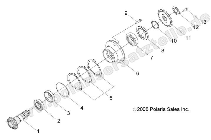 drive train gear shaft output drive train gear shaft output