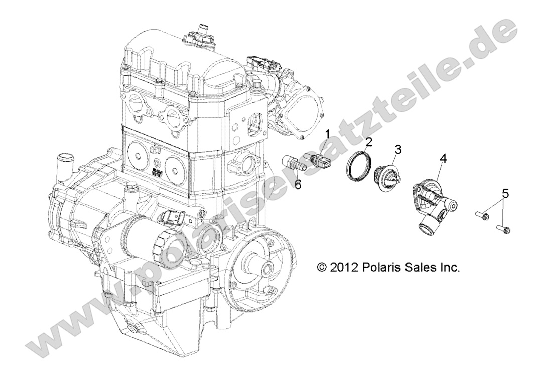ENGINE, THERMOSTAT ENGINE, THERMOSTAT