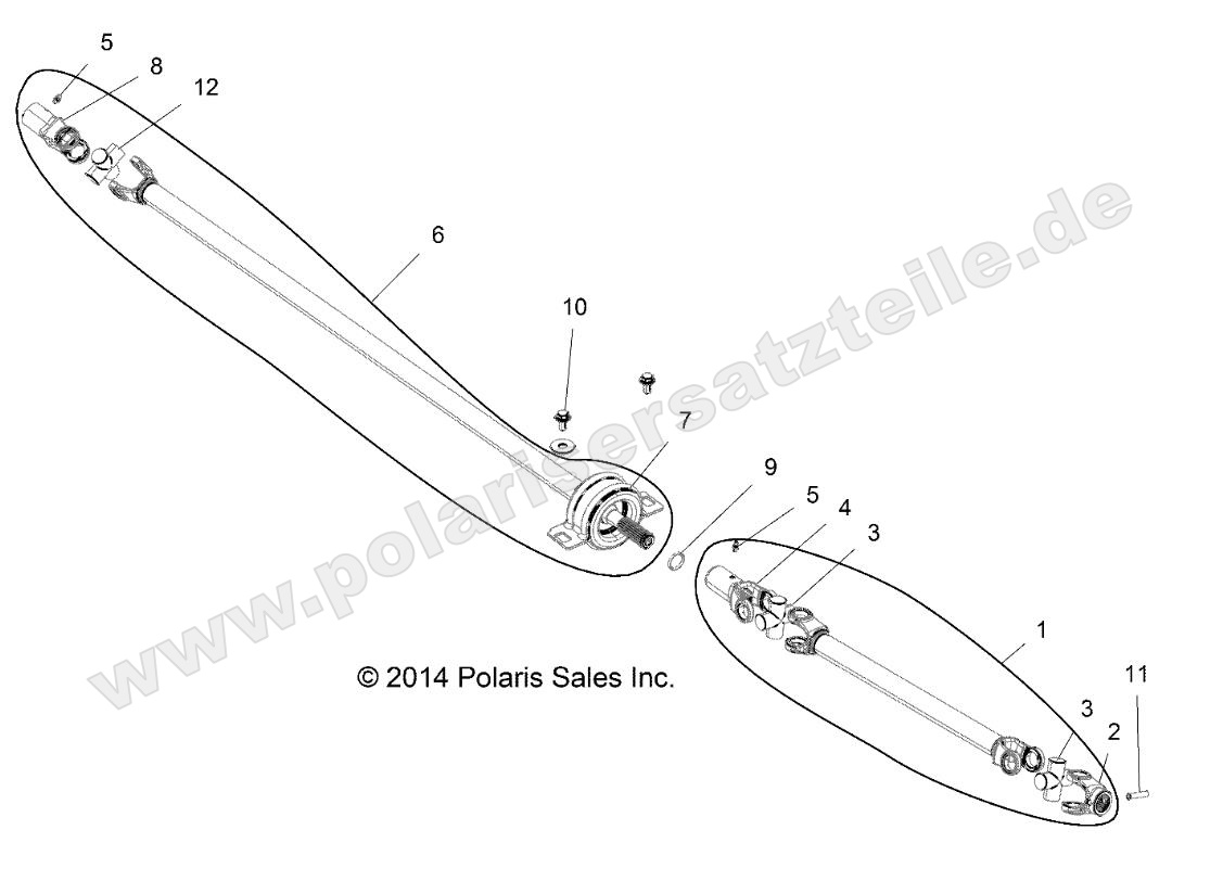 DRIVE TRAIN, FRONT PROP SHAFT DRIVE TRAIN, FRONT PROP SHAFT