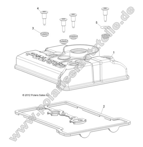 ENGINE, VALVE COVER