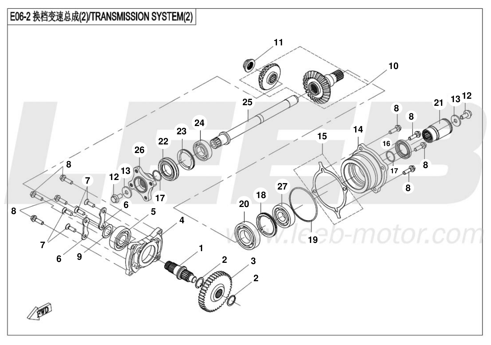 E06-2 TRANSMISSION SYSTEM(2) E06-2 TRANSMISSION SYSTEM(2)