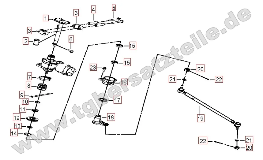 Lenksäule - Spurstange Lenksäule - Spurstange
