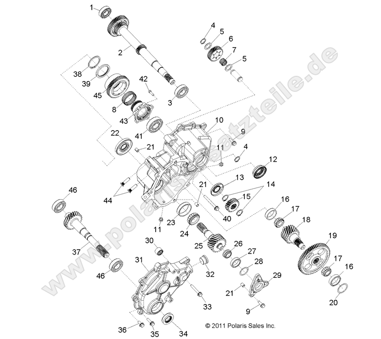 DRIVE TRAIN, MAIN GEARCASE INTERNAL COMPONENTS 1 DRIVE TRAIN, MAIN GEARCASE INTERNAL COMPONENTS 1