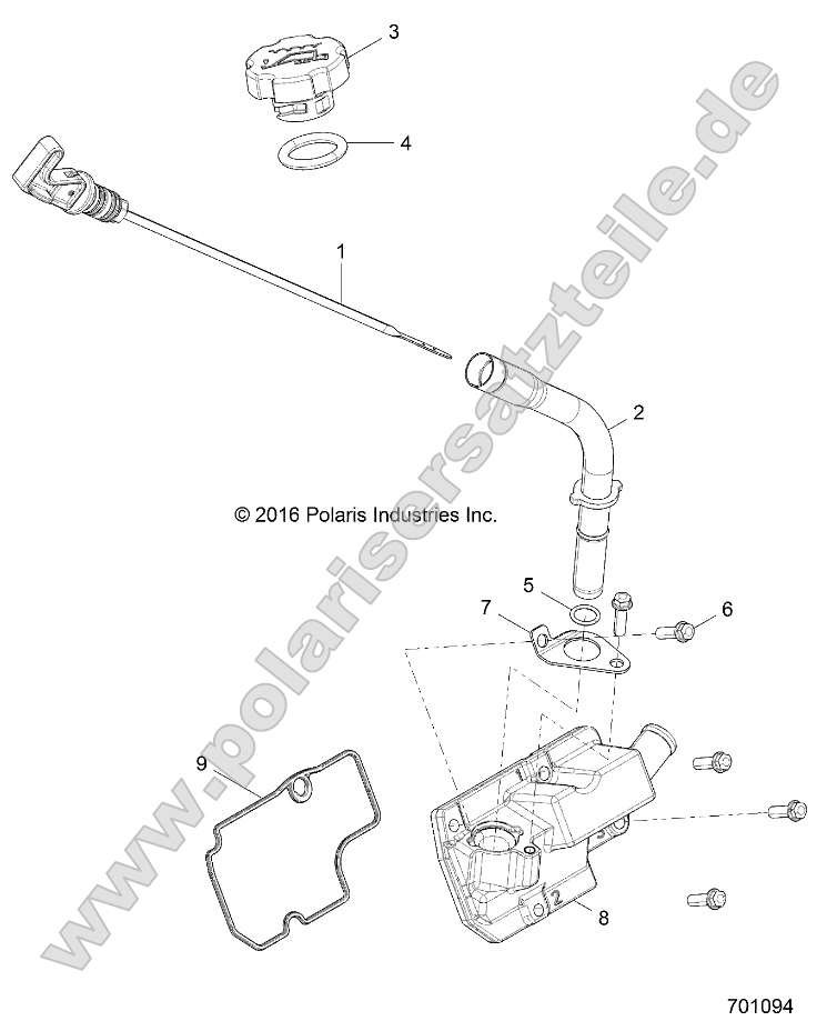 Engine, Oil Dipstick and Breather Engine, Oil Dipstick and Breather