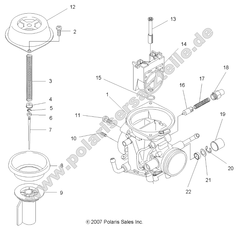 Engine, Carburetor, Upper Engine, Carburetor, Upper