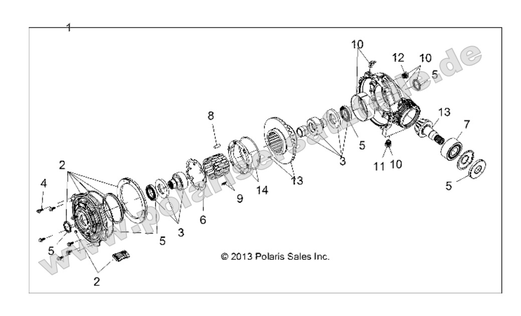 DRIVE TRAIN, FRONT GEARCASE DRIVE TRAIN, FRONT GEARCASE