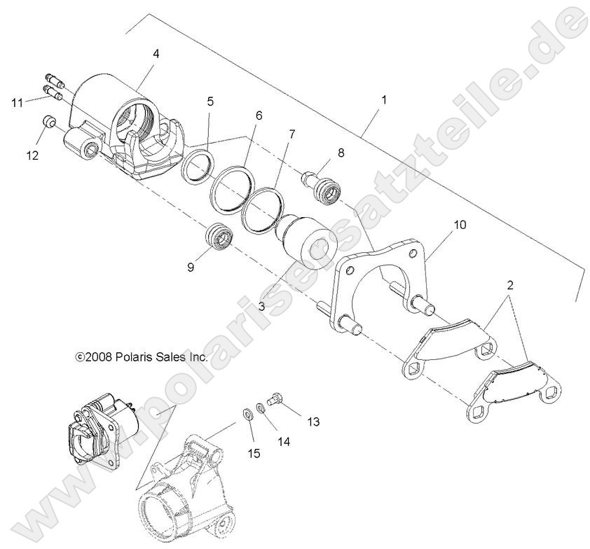 BRAKES, REAR CALIPER
