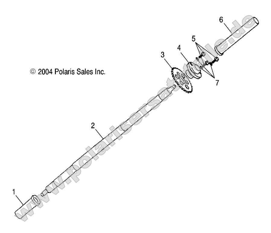 Rear Wheel Axle Rear Wheel Axle